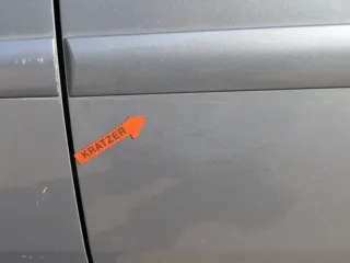 Golf 5 V 1K Tür Türrahmen hinten links 4/5-Türer grau LA7T -ohneAnbautei - Bild 7
