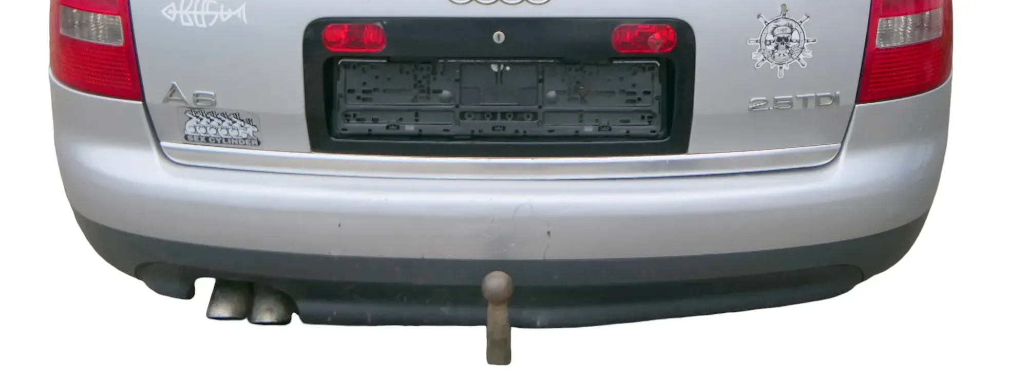Audi A6 4B Kombi Avant Stoßstange hinten Heckstoßstange silber gra LY7W Facelift - Bild 1