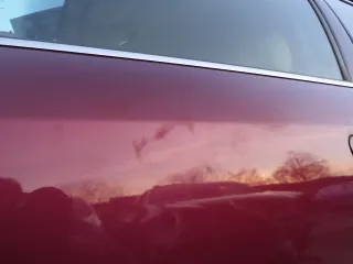 Audi A6 4B C5 Tür nur Türblatt vorne links Fahrertür rot LZ3L - ohne Anbauteile - Bild 7
