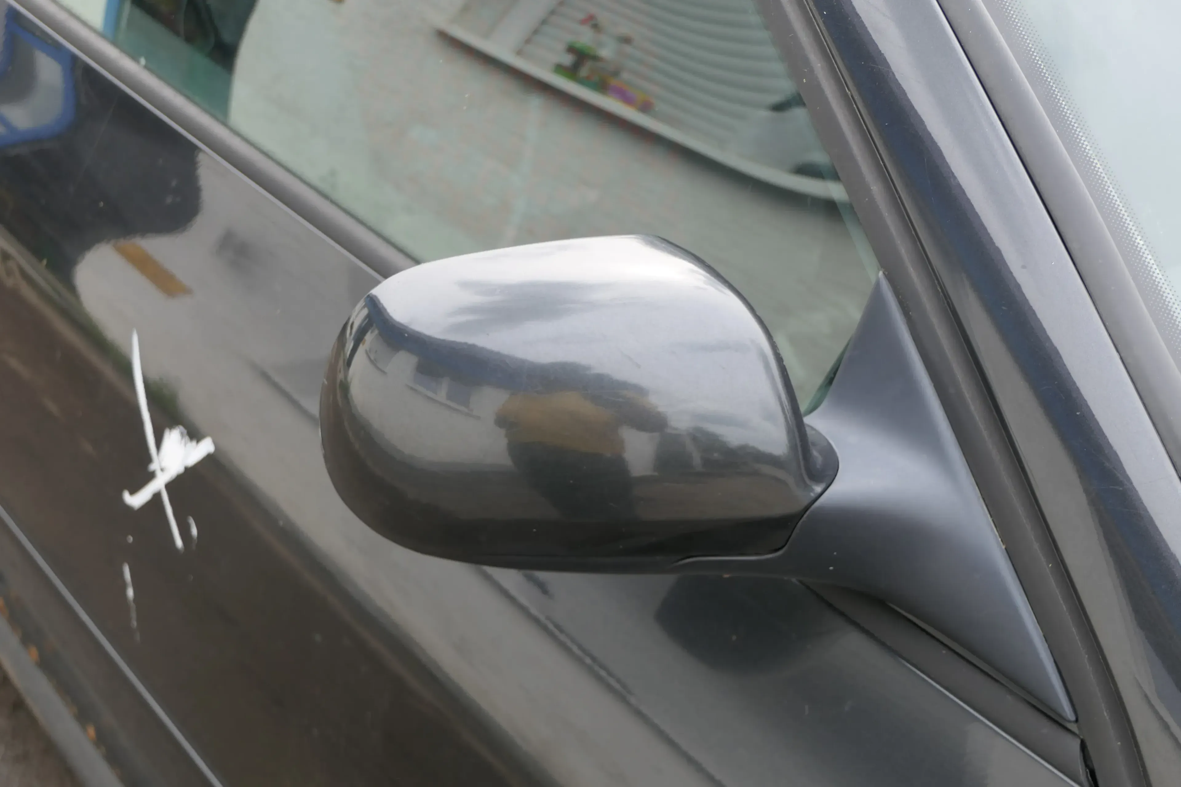 Audi A3 8L elektrischer Spiegel Außenspiegel rechts mit Glas schwarz LZ9U - Bild 1