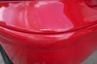 VW Polo 6N2 Stoßstange hinten Heckstoßstange Stoßfänger rot LP3G - Bild 4