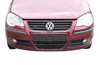 VW Polo 9N3 Stoßstange vorne Frontstoßstange Stoßfänger rot LC3R Grill - Bild 1