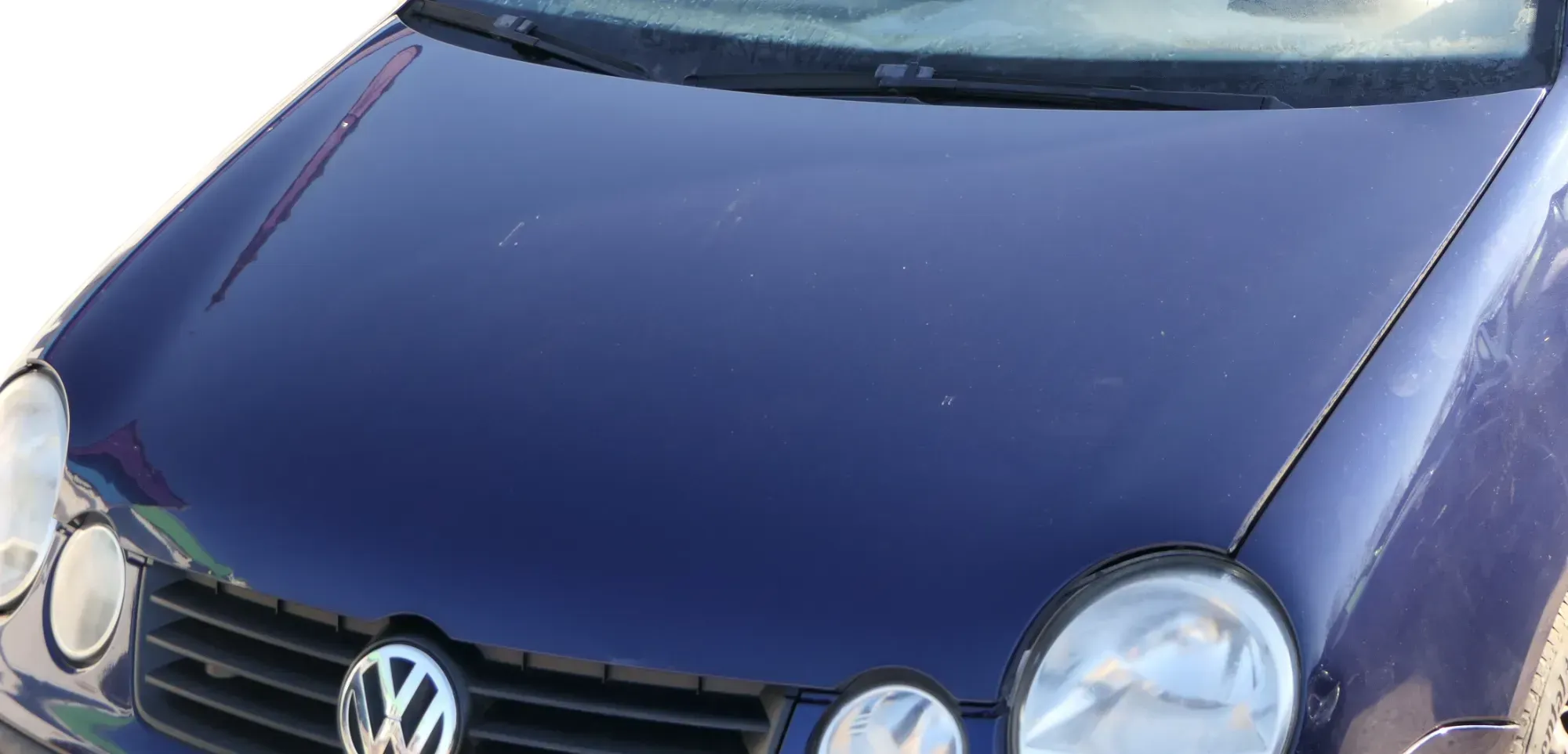VW Polo 9N Motorhaube Klappe Haube vorne blau LB5N bis ca. Bj. 2004 - Bild 1