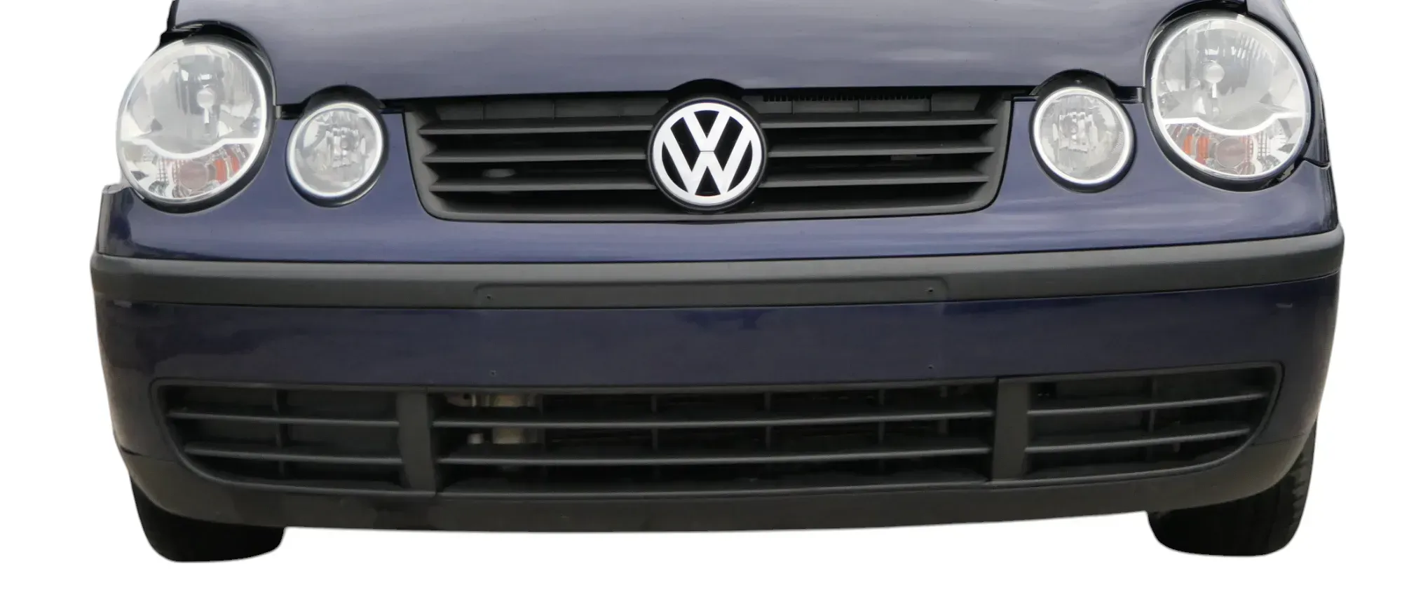 VW Polo 9N Stoßstange Frontstoßstange vorne blau LB5N - Bild 1