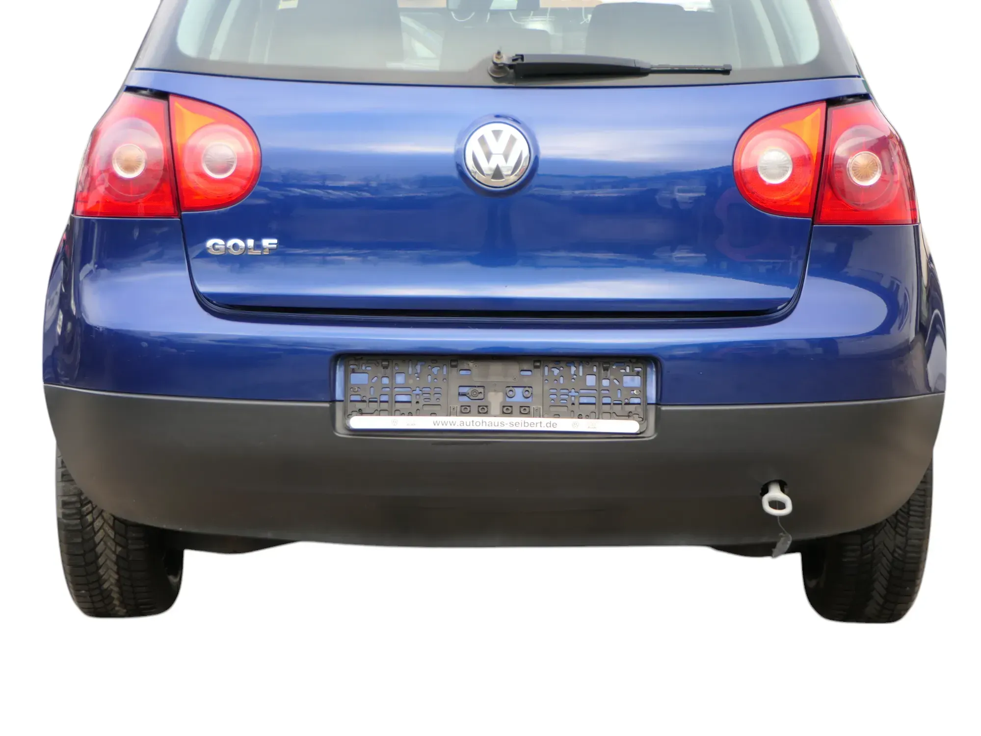 VW Golf 5 1K Limousine Stoßstange hinten Heckstoßstange blau LC5J - Bild 1