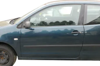 VW Polo 9N 9N3 Tür vorne links Fahrertür 2/3-Türer grün LC6X -ohne Anbauteile - Bild 1