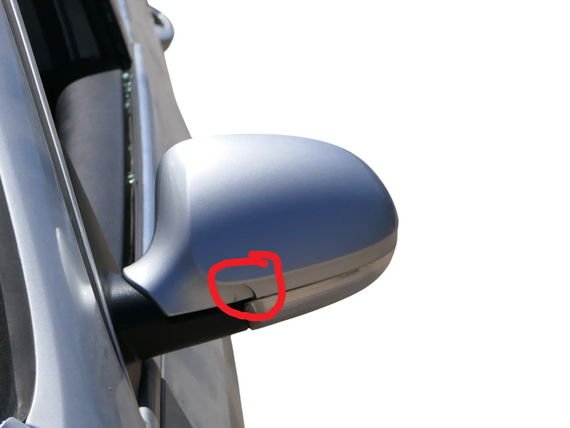 VW Passat 3C elektrischer Spiegel Außenspiegel links mit Glas Blinke silber LA7W - Bild 1