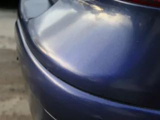 VW Golf 4 Limousine Stoßstange hinten Heckstoßstange Stoßfänger blau LB5N - Bild 10