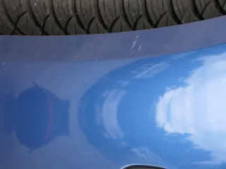 VW Polo 9N 9N3 Stoßstange Heckstoßstange hinten blau LA5K     PDC - Bild 11