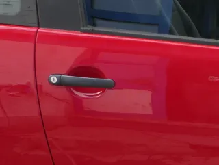 VW Fox 5Z Tür vorne rechts Beifahrertür rechts rot LY3D - ohne Anbauteile - Bild 2