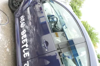 VW New Beetle 1C 9C Tür vorne links Fahrertür blau LG5T - OHNE Anbauteile - Bild 4