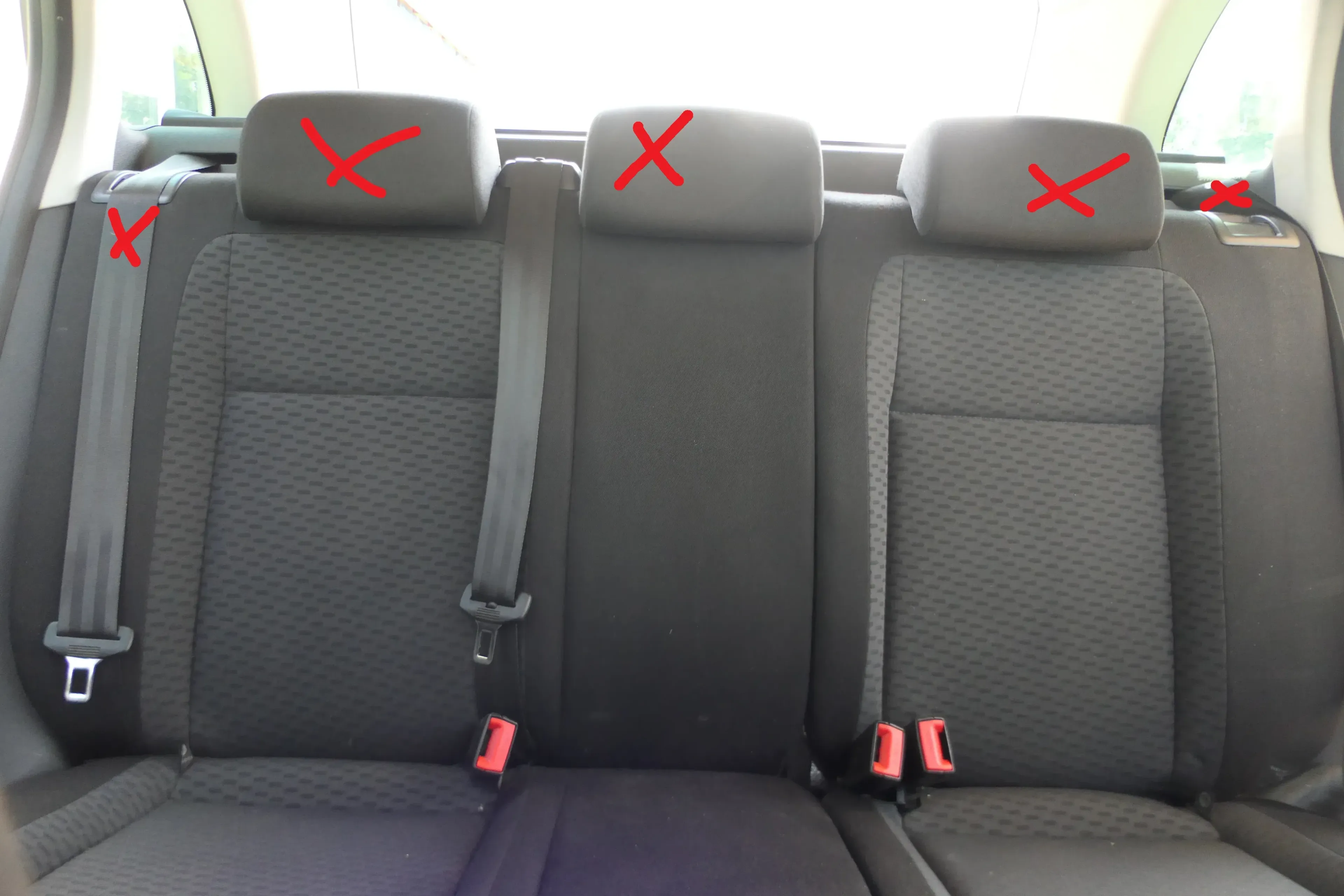 NUR LEHNE Fabia 5J 5itz Sitze hinten Rückbank Rücksitzbank 3 Punkt Gurt Isofix - Bild 1