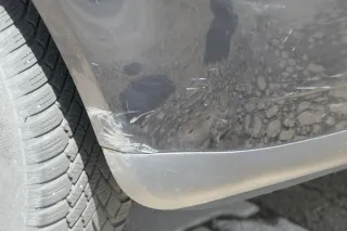 VW Polo 9N 9N3 Stoßstange Heckstoßstange hinten schwarz L041 - Bild 4