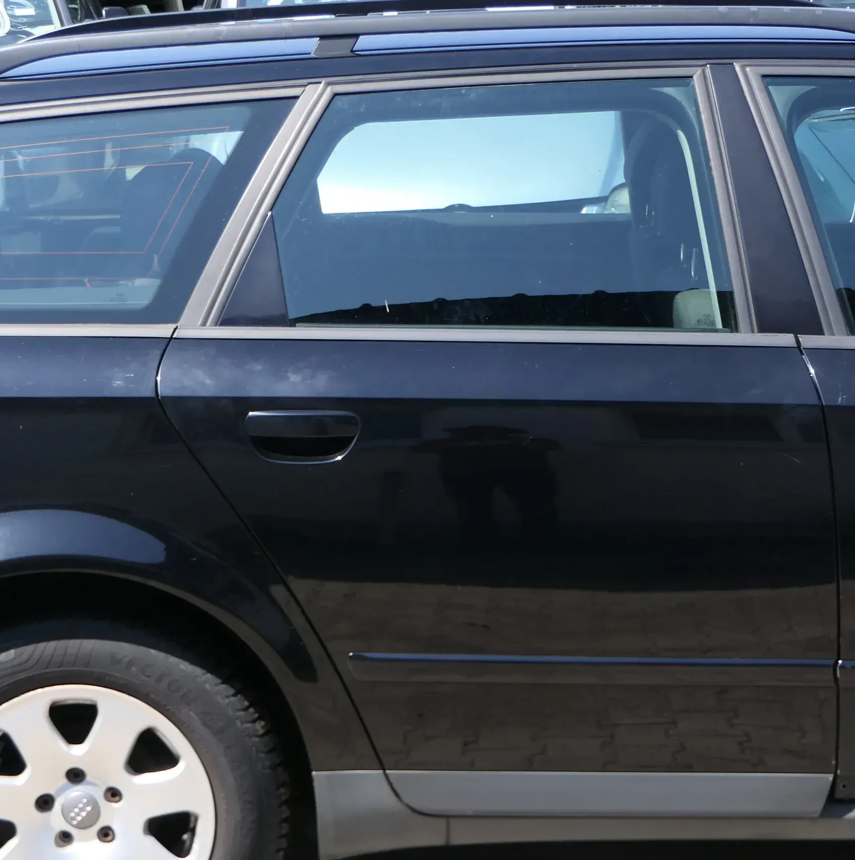 Audi A4 B6 8E nur Türblatt Tür hinten rechts schwarz LY9B Kombi+Limo - Bild 1