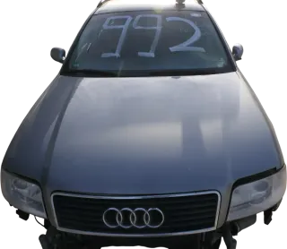 Audi A6 4B Motorhaube Klappe vorn Facelift (ab. Mitte 2002) silber LY7W + Grill - Bild 1