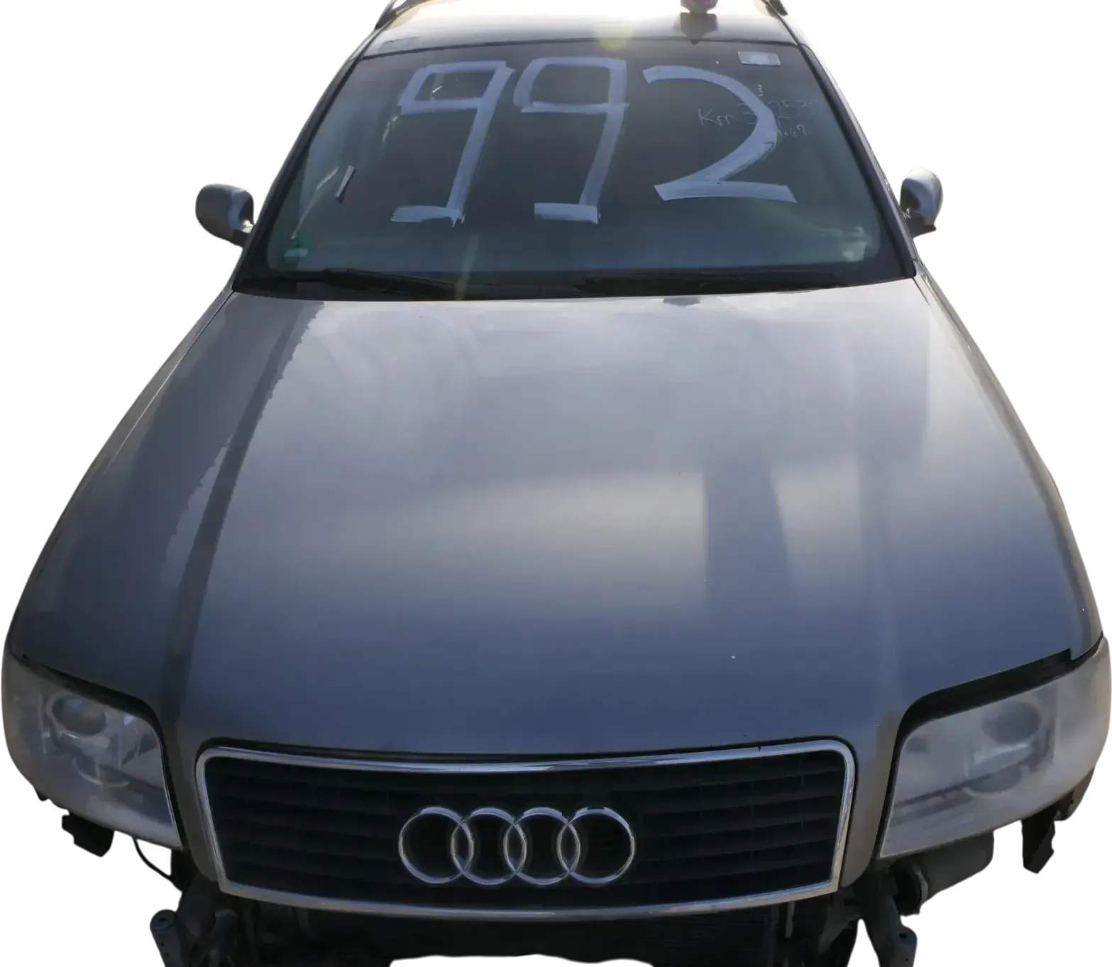 Audi A6 4B Motorhaube Klappe vorn Facelift (ab. Mitte 2002) silber LY7W + Grill - Bild 1