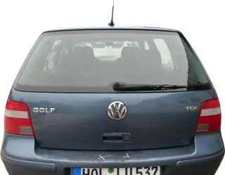 Golf 4 Limousine Heckklappe Kofferraumklappe Klappe hinten blau LD5X -ohneAnb - Bild 1