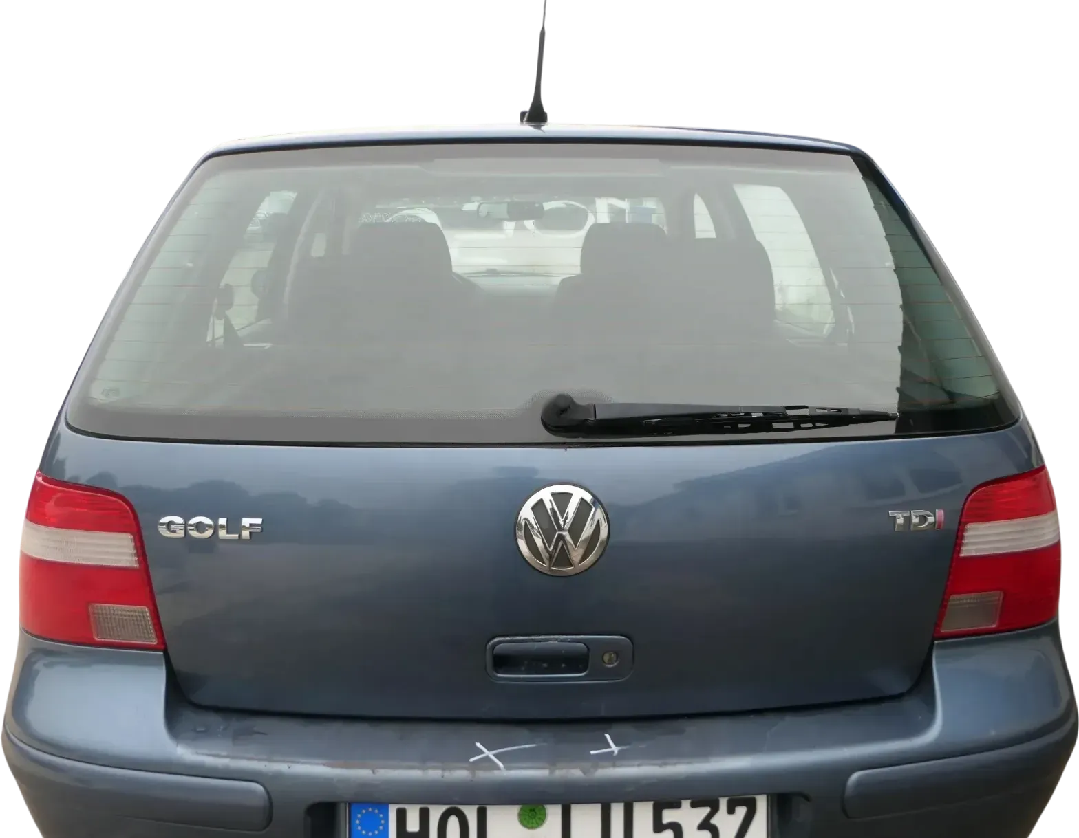 Golf 4 Limousine Heckklappe Kofferraumklappe Klappe hinten blau LD5X -ohneAnb - Bild 1