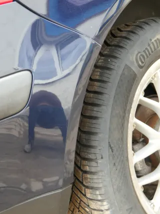 VW Golf 4 Limousine Stoßstange hinten Heckstoßstange Stoßfänger blau LC5H - Bild 6