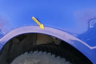 VW Lupo 6X Kotflügel vorne links blau LW5Z - Bild 10