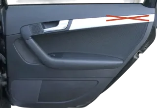 1x Audi A3 8P Türverkleidung Verkleidung Tür hinten rechts 4/5-Türer schwarz - Bild 1