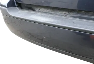 VW Golf 4 Kombi Avant Stoßstange hinten Heckstoßstange Stoßfänger blau grau LC5F - Bild 6
