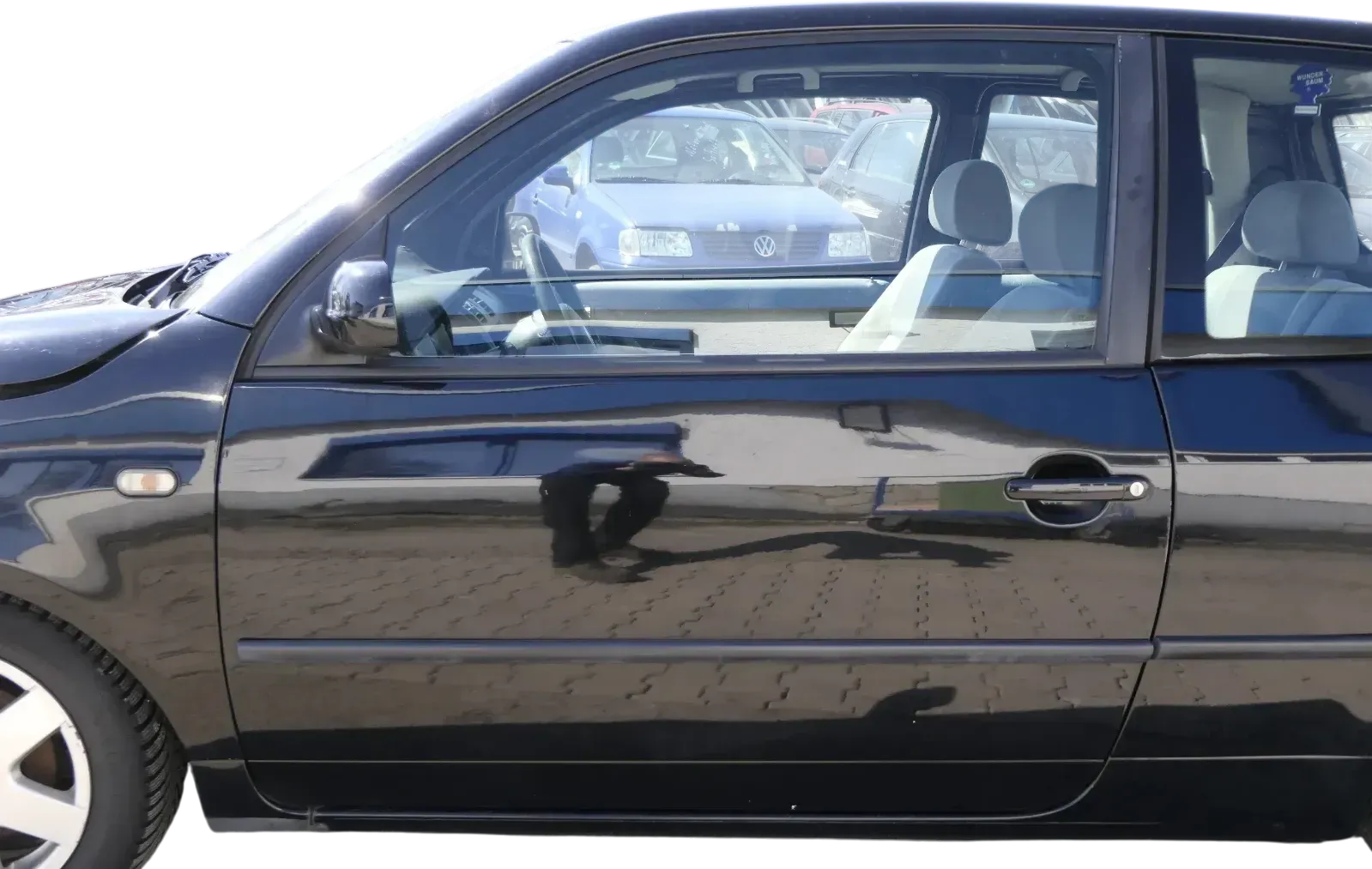 VW Lupo Seat Arosa Tür vorne links Fahrertür schwarz L041 (für elektr.Fensterhe - Bild 1