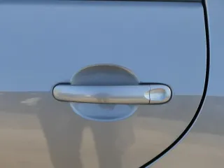 VW Golf Plus 5M Tür hinten links grau LA7T - mit Rahmen - Bild 3