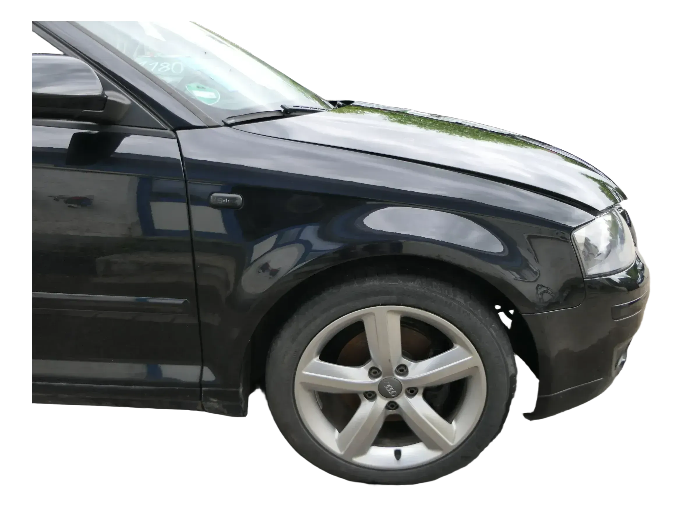 Audi A3 8P Kotflügel vorne rechts Sportback schwarz LZ9Y - Bild 1