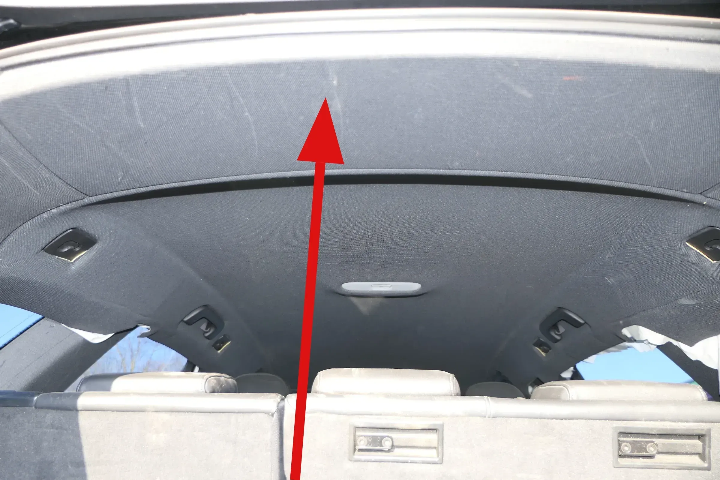 2x A4 8K Verkleidung mitte hinten Abdeckung oben schwarz Dach 8K9867839 - Bild 1