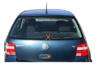 Golf 4 Limousine Heckklappe Kofferraumklappe Klappe hinten grün LC6X -ohneAnb - Bild 1