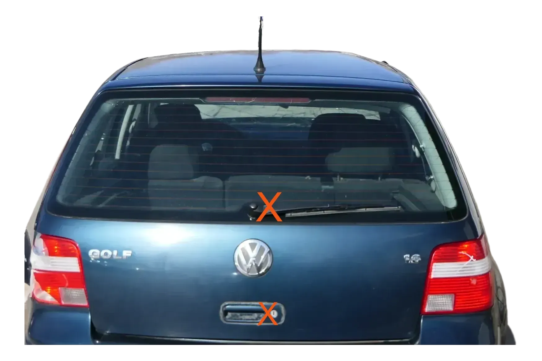 Golf 4 Limousine Heckklappe Kofferraumklappe Klappe hinten grün LC6X -ohneAnb - Bild 1