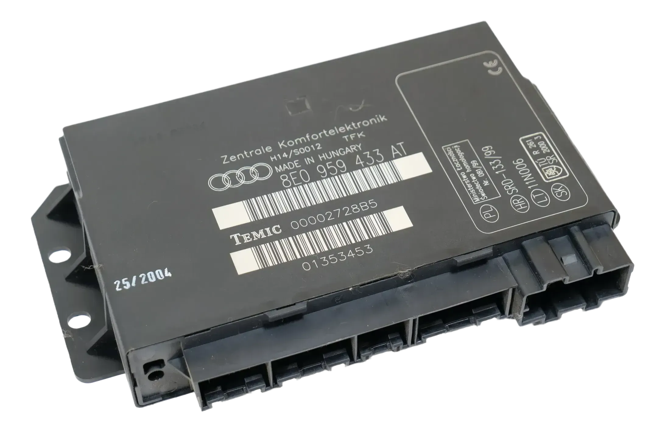 Audi AA 8E B6 Steuergerät Komfortsteuergerät 8E0959433AS Komfort KSG 8E0959433BA - Bild 1