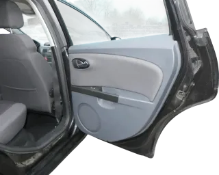 1x Leon 1P Türverkleidung Verkleidung Tür hinten rechts Griff grau uranograu - Bild 1