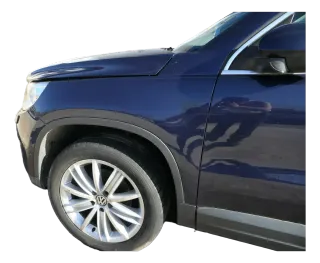 VW Tiguan Kotflügel vorne links original 5N0821105A + Leiste blau LH5X - Bild 3