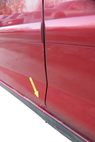 VW Golf Plus 5M Türblatt Tür vorne links Fahrertür rot LA3X  -Türblatt +Rahmen - Bild 2