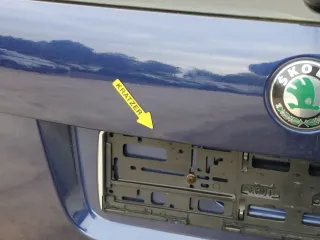 Skoda Octavia 1Z Kombi Avant hinten Heckklappe mit Scheibe blau LF5Q Klappe - Bild 10