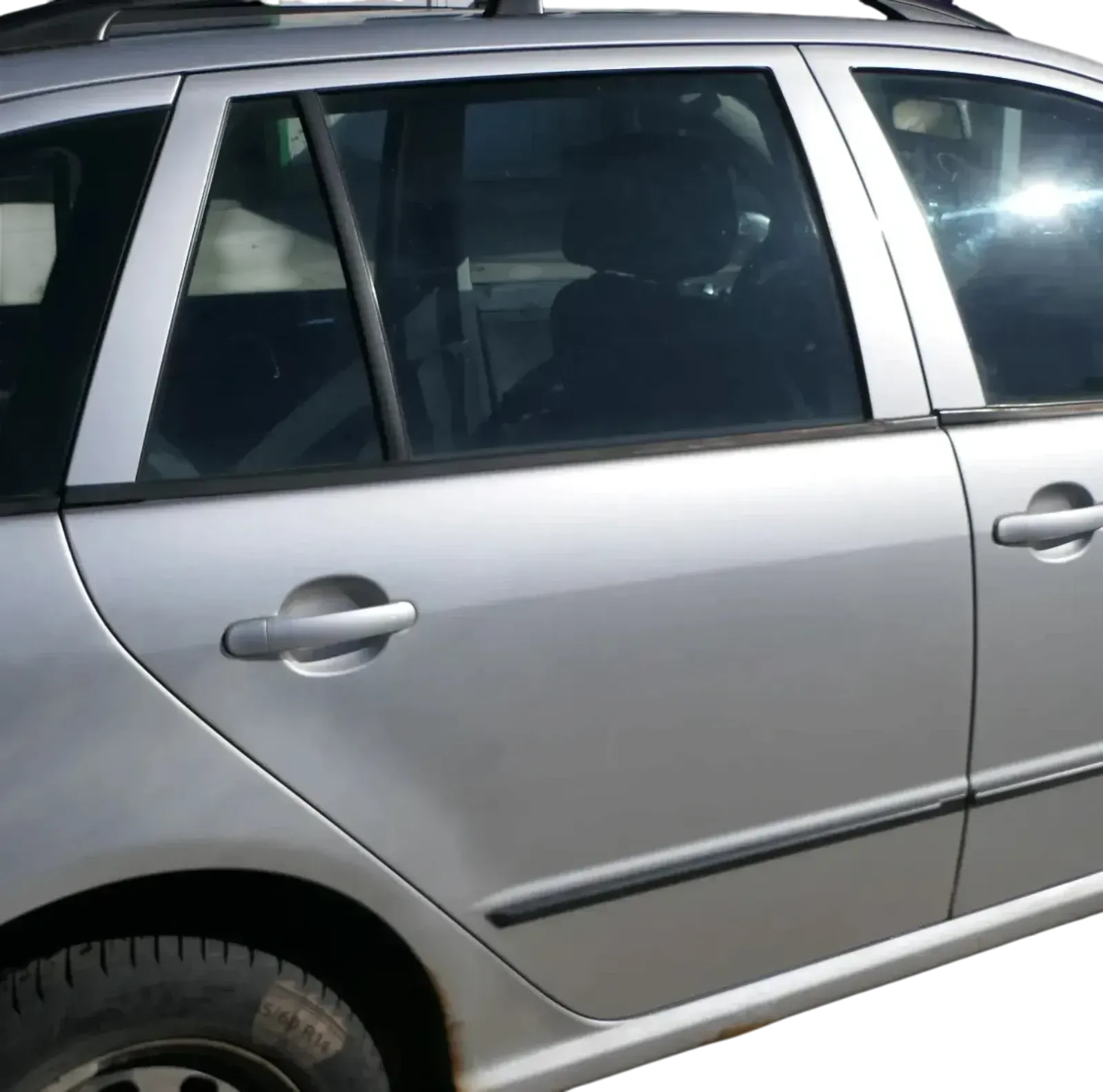 Skoda Fabia 6Y Combi Variant Kombi Tür hinten rechts grau LF7T silber - Bild 1