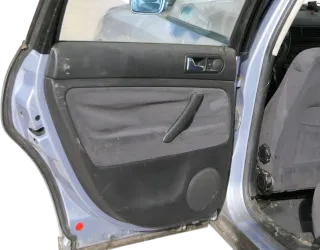 1x Passat 3B 3BG Türverkleidung Verkleidung Tür hinten links schwarz Velour - Bild 2