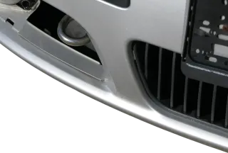 Fabia 6Y Stoßstange Stoßfänger vorne grau LF7T Facelift - Gitter NSW - Bild 10