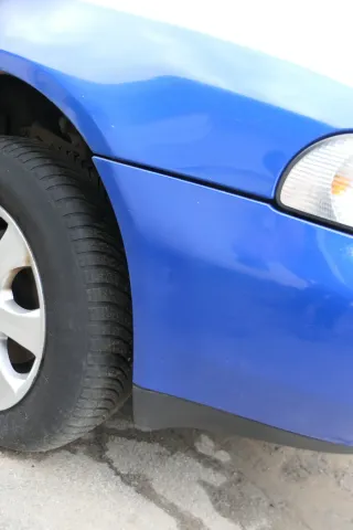 Audi A4 B5 Kombi + Limo Stoßstange vorne Frontstoßstange blau LZ5M Stoßfänger - Bild 5