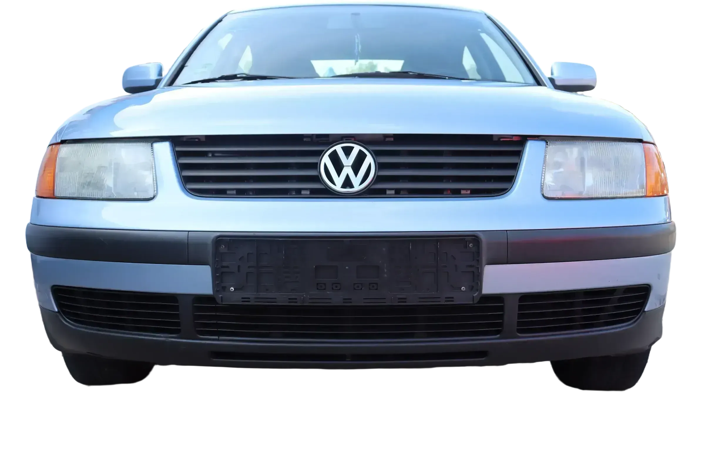 VW Passat 3B Stoßstange vorne Frontstoßstange Stoßfänger blau LL5Y Grill - Bild 1