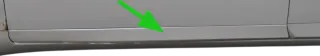 A4 B7 8E NUR Zierleiste Leiste Abdeckung Tür vorne links unten silber LY7W - Bild 1