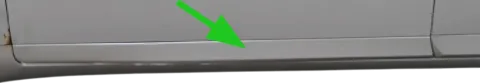 A4 B7 8E NUR Zierleiste Leiste Abdeckung Tür vorne links unten silber LY7W