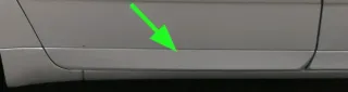 A4 B7 8E NUR Zierleiste Leiste Abdeckung Tür hinten rechts unten silber LY7W - Bild 1