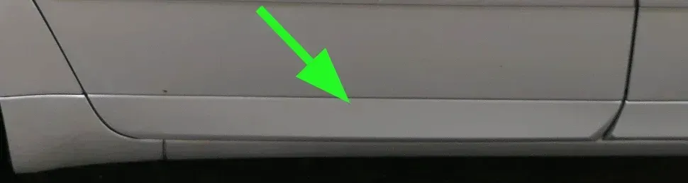 A4 B7 8E NUR Zierleiste Leiste Abdeckung Tür hinten rechts unten silber LY7W - Bild 1