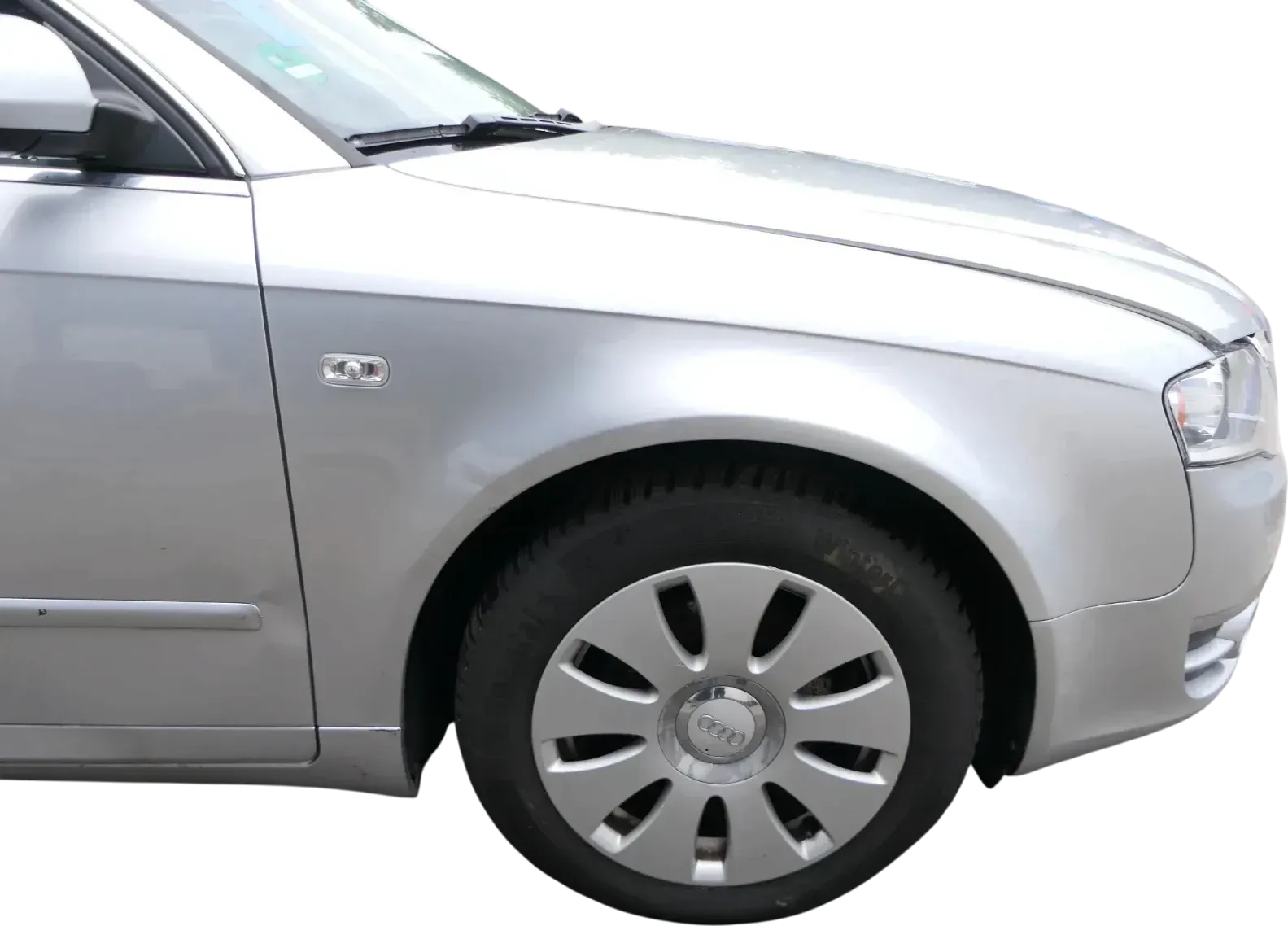 Audi A4 8E B7 Kotflügel vorne rechts silber LY7W - Bild 1