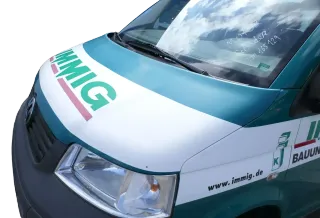 VW T5 Multivan Motorhaube Haube Klappe vorne grün weiß - Bild 3