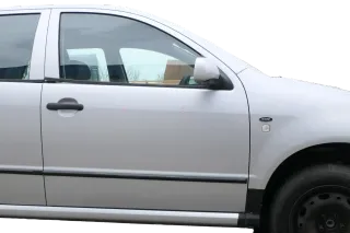 Skoda Fabia 6Y Kombi Limousine Tür vorne rechts Beifahrertür grau silber LF7T - Bild 1