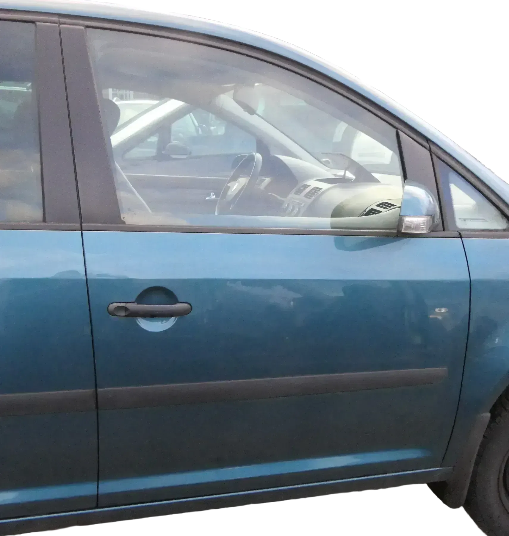 VW Touran 1T 1T3 Tür vorne rechts Beifahrertür blau grün LC5Q - ohne Anbauteile - Bild 1